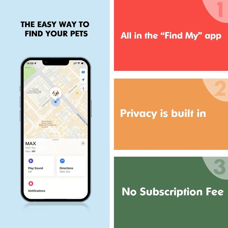 GPS Dog Tracker Collar - Real-Time Location, No Monthly Fee