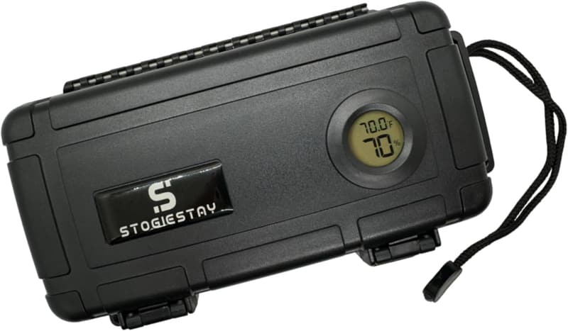 Portable Travel Humidor with Digital Hygrometer - 5 Count