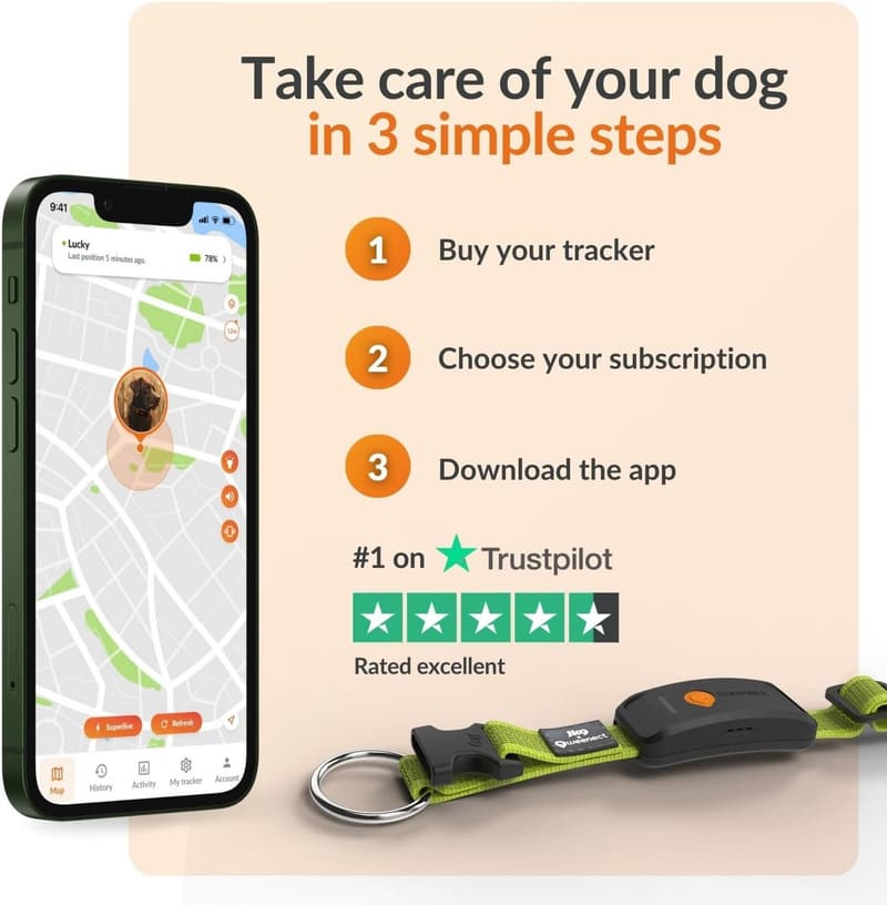 Weenect Dog XT GPS Collar - Waterproof, Durable, XL Antenna