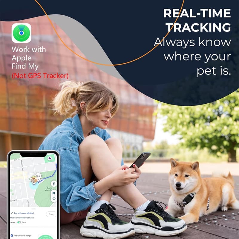 Personalized Dog Location Tracker with Collar Holder