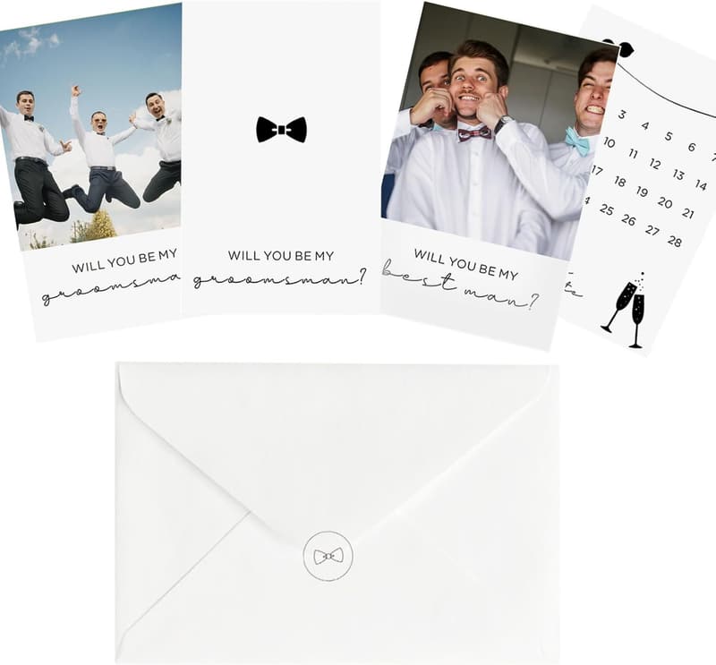 Groomsmen Proposal Cards Set - 10 Funny Wedding Invitations