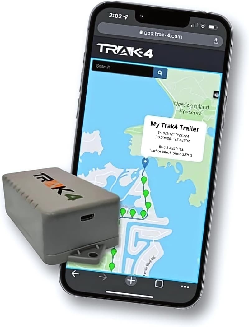 Trak-4 GPS Tracker for Vehicles and Equipment - Waterproof, Long Battery Life