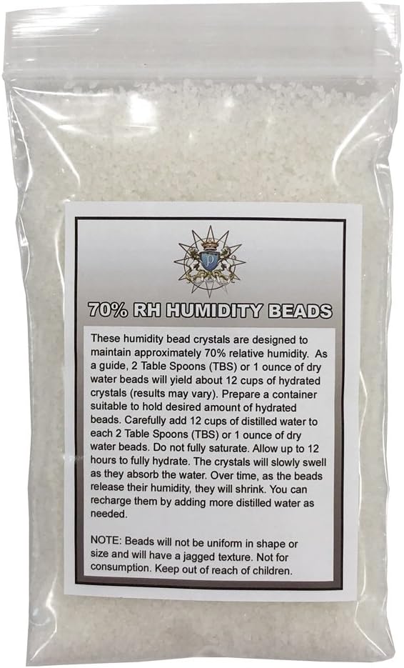 Crystal Gel Humidification Beads for Humidors - 4 oz