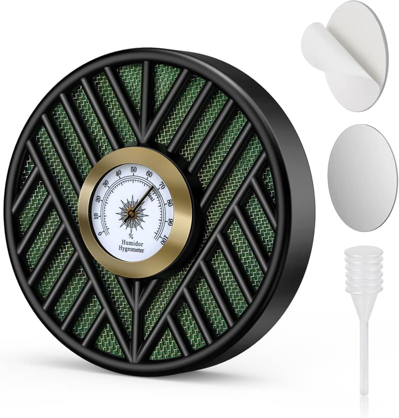 Cigar Humidifier with High-Precision Hygrometer for Freshness