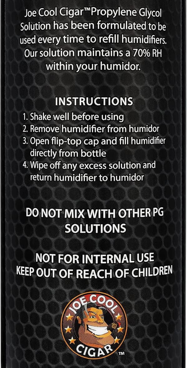 Cigar Humidifier Propylene Glycol Solution - 16 oz