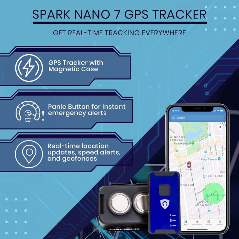 Spark Nano 7 GPS Vehicle Tracker with Magnetic Case