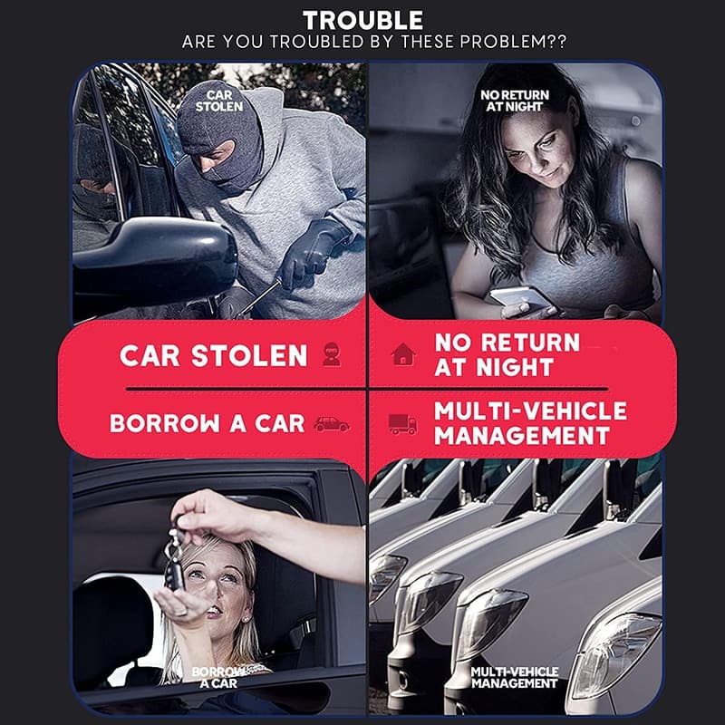 Real-Time GPS Vehicle Tracker with Magnetic Mount - No Monthly Fee