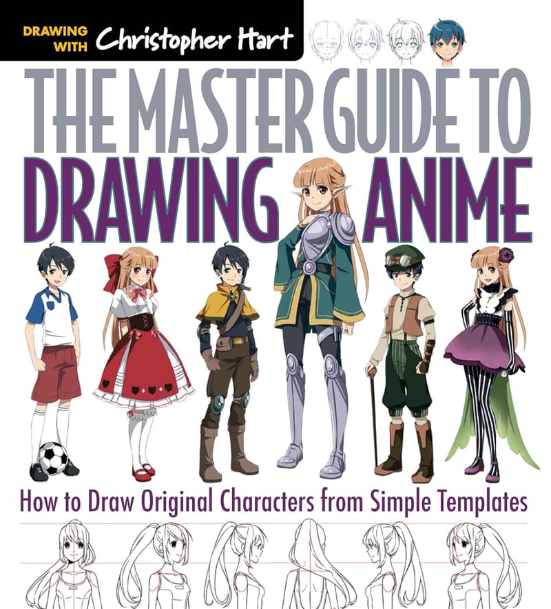 Anime Drawing Guide: Create Original Characters from Templates