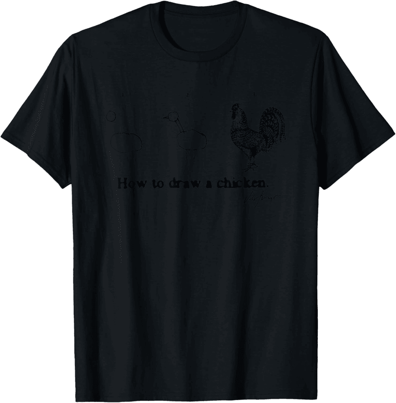 Chicken Art T-Shirt for Creative Enthusiasts