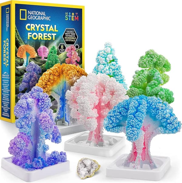 Crystal Growing Kit for Kids - 6 Trees in 6 Hours, 45 Experiments