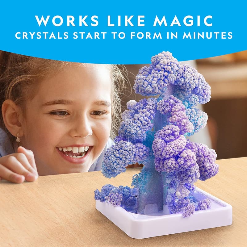 Crystal Growing Kit for Kids - 6 Trees in 6 Hours, 45 Experiments