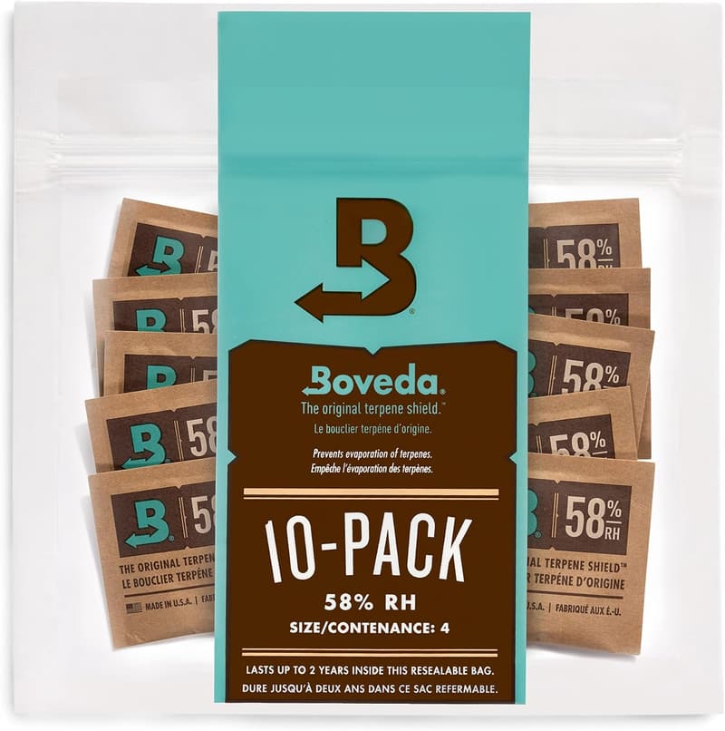 58% Two-Way Humidity Control Packs - 10 Pack for Small Storage