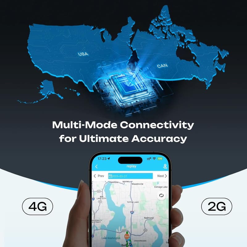 4G LTE Vehicle GPS Tracker with Geo-Fencing Alerts