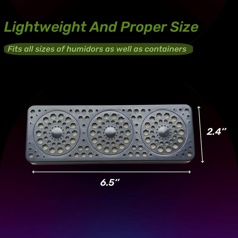 Cigar Humidifier 2-Pack - Rectangle Humidor Maintainers