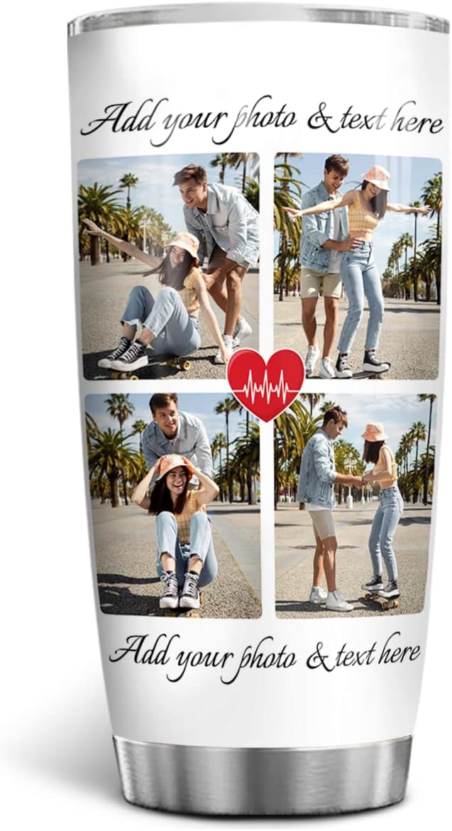 Customized Stainless Steel Tumbler - Insulated Travel Mug Gift
