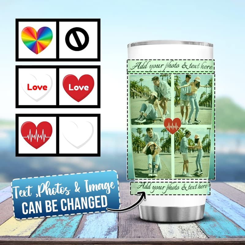 Customized Stainless Steel Tumbler - Insulated Travel Mug Gift