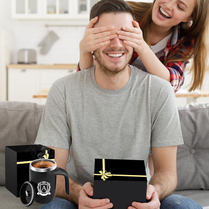 Funny Magnetic Stirring Coffee Mug - Insulated for Adults