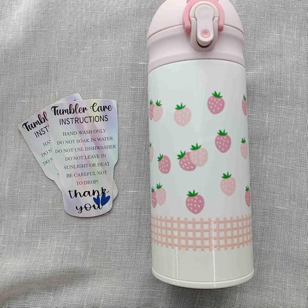 Tumbler Care Cards - 50 Pack Instructions for Small Businesses