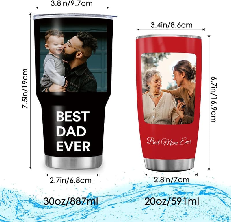 Personalized Stainless Steel Tumbler for Men & Women