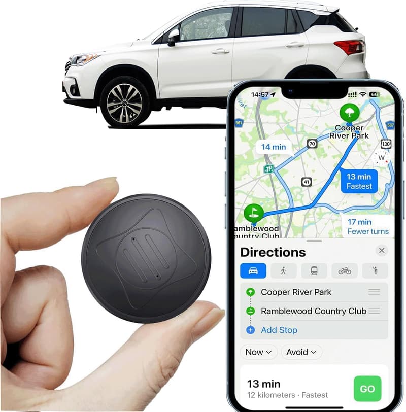 Portable Mini GPS Tracker - Real-Time Magnetic Tracking Device