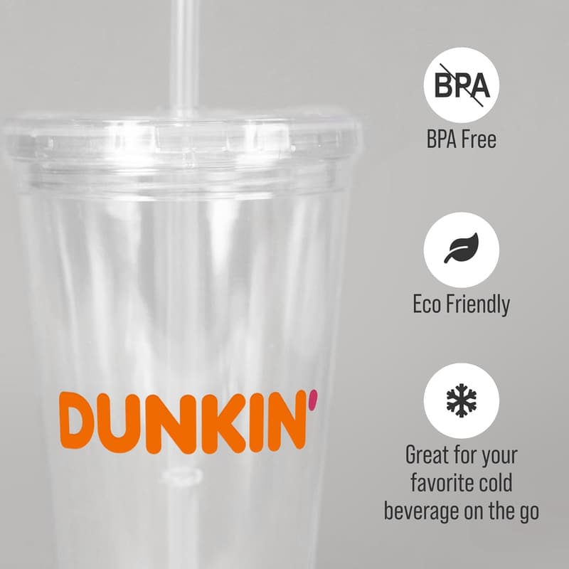 Personalized 16oz Clear Acrylic Tumblers - Insulated & BPA-Free