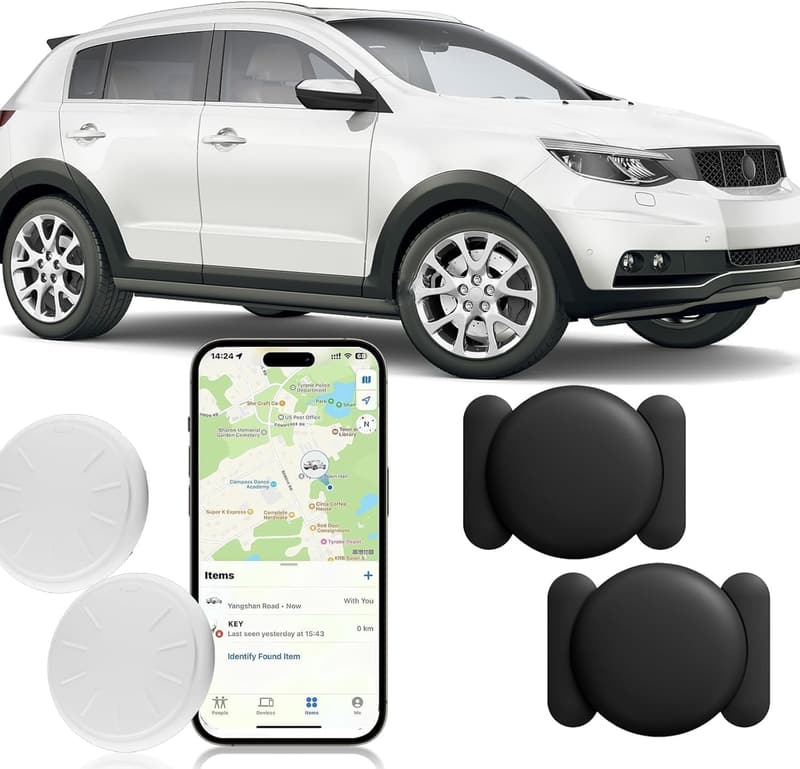 Mini Hidden GPS Car Tracker with Magnetic Case - No Monthly Fee (2PCS)