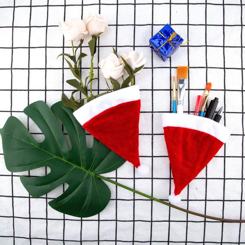 Mini Santa Hats - 15pcs Christmas Table Decorations