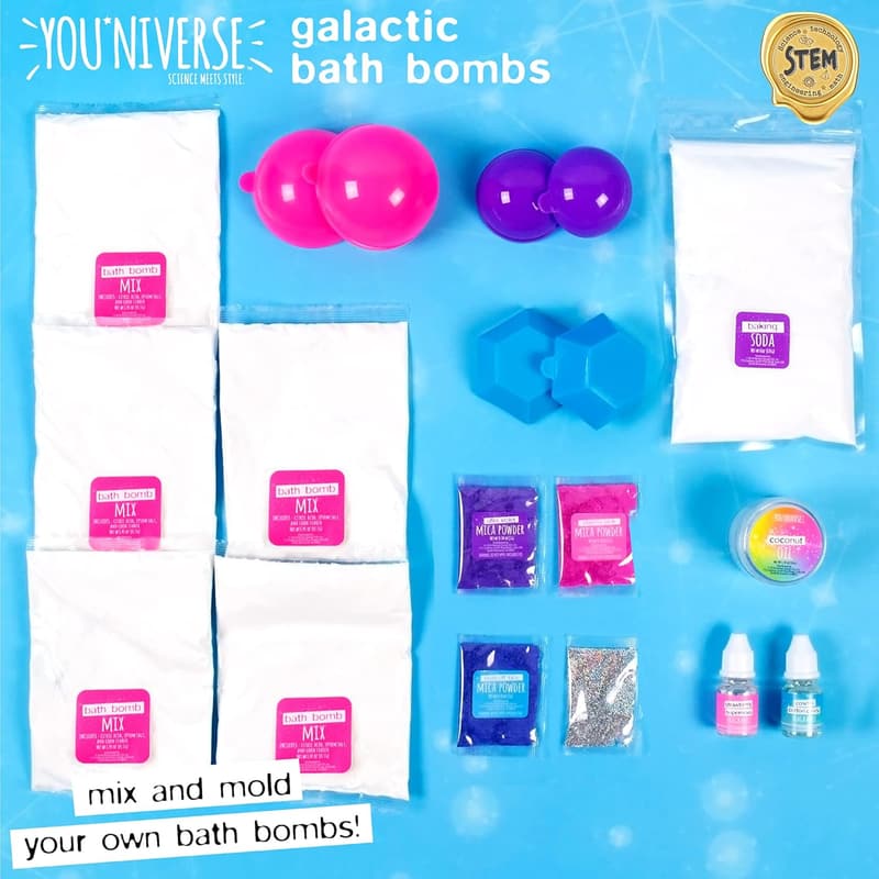 Galactic Bath Bomb Kit for Kids - At-Home DIY Fun