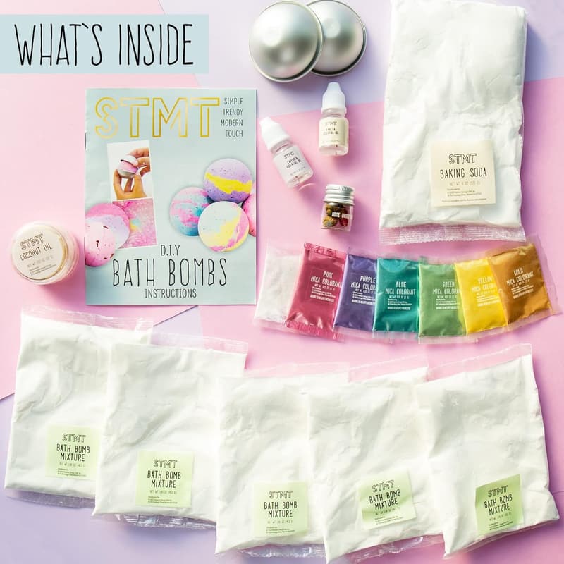 Spa Bath Bomb Kit for Kids - DIY Green Bath Crumbles