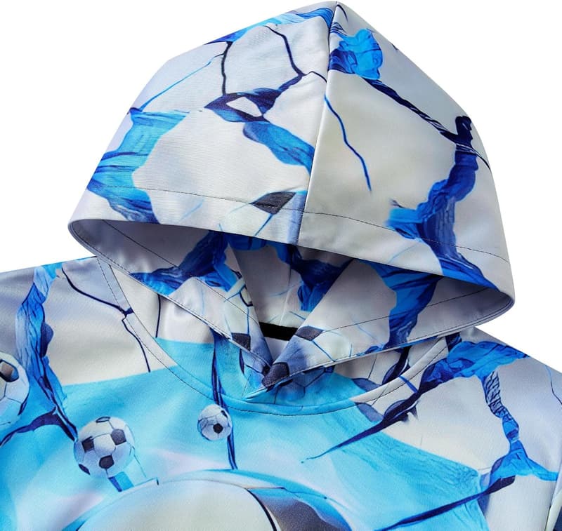 Boys' Casual 3D Graphic Hoodie, Sizes 7-14T