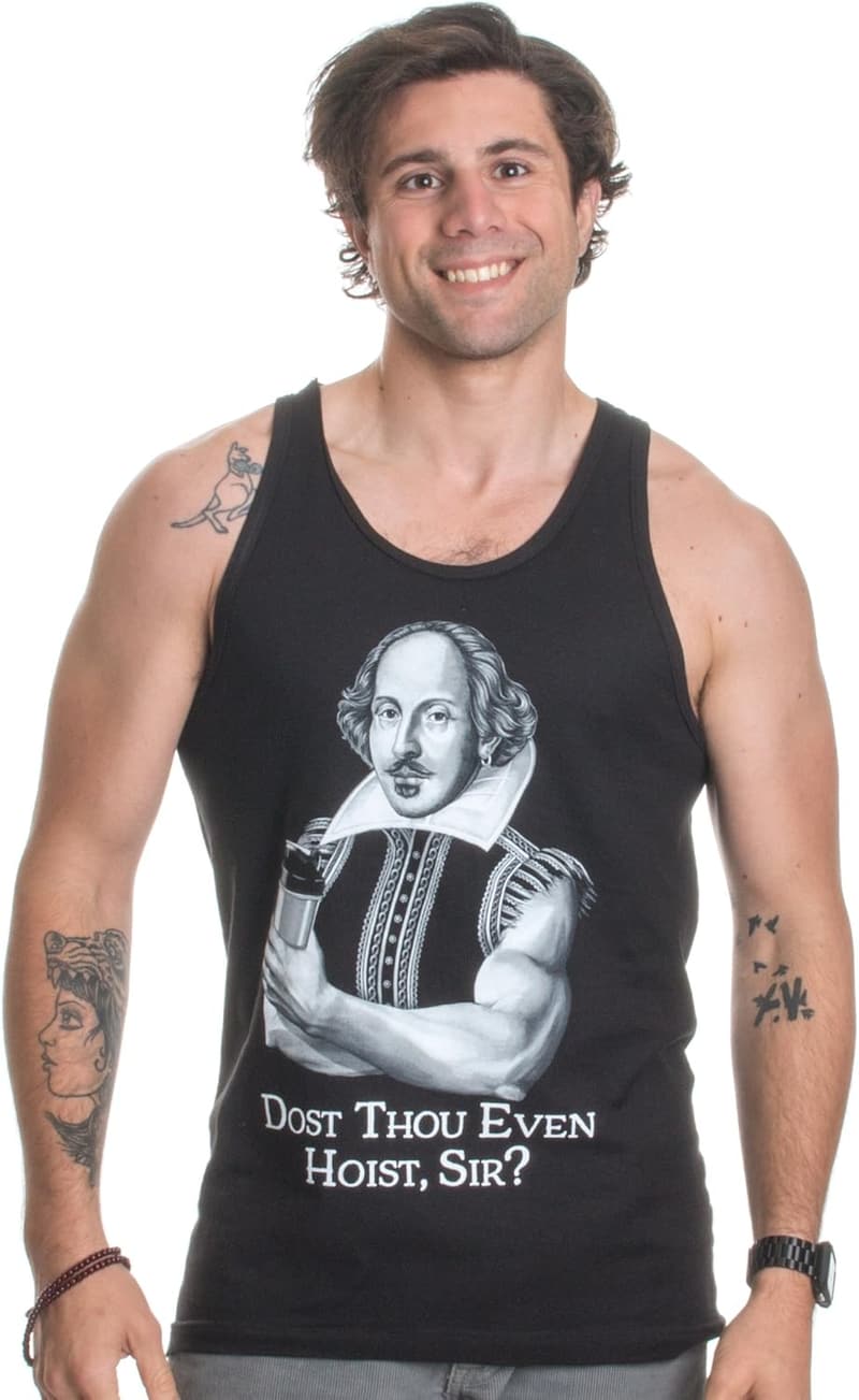 Funny Shakespeare Gym Tank Top for Weight Lifting