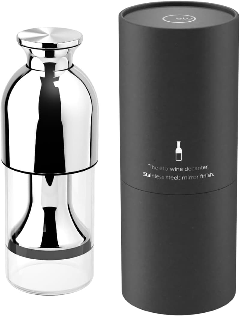Stainless Steel Wine Decanter with Mirror Finish