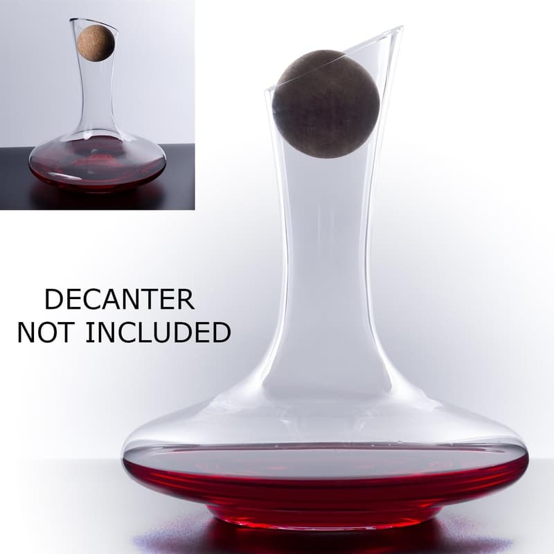 Wine Decanter Stopper with Stainless Steel Cleaning Beads
