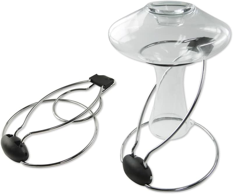 Foldable Decanter Rack & Cleaning Beads Set for Bar Use