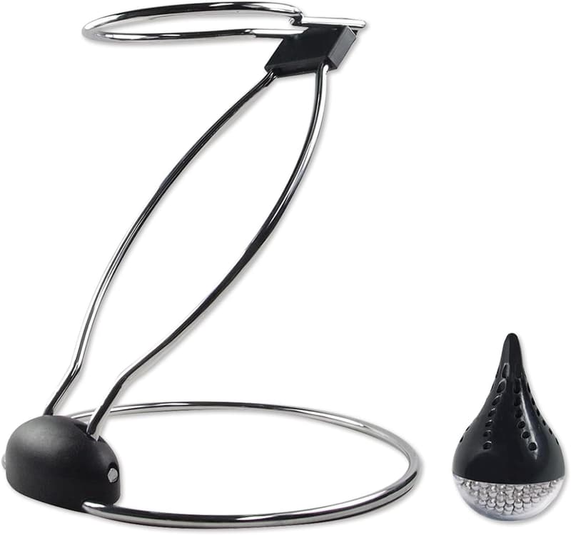 Foldable Decanter Rack & Cleaning Beads Set for Bar Use