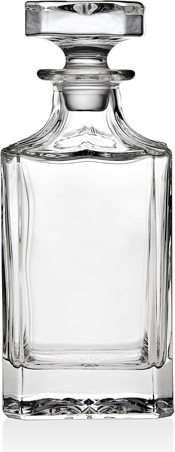 750ml Whiskey Decanter for Scotch, Bourbon, Vodka, or Wine
