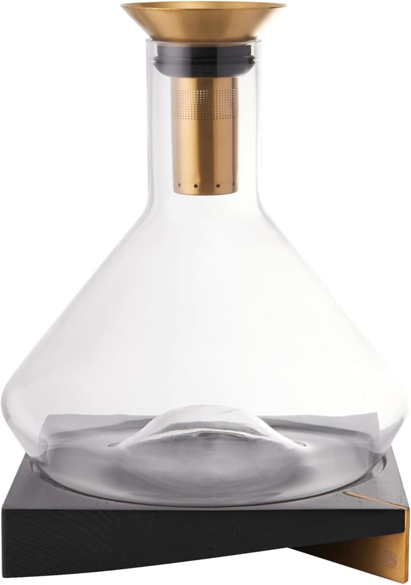 Wine Decanter with Sediment Strainer and Aerator - Enhance Flavor