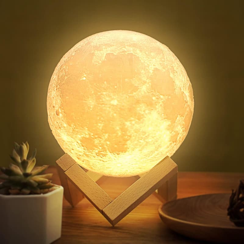 3D Touch Control Moon Lamp - Kids' Birthday & Christmas Gift