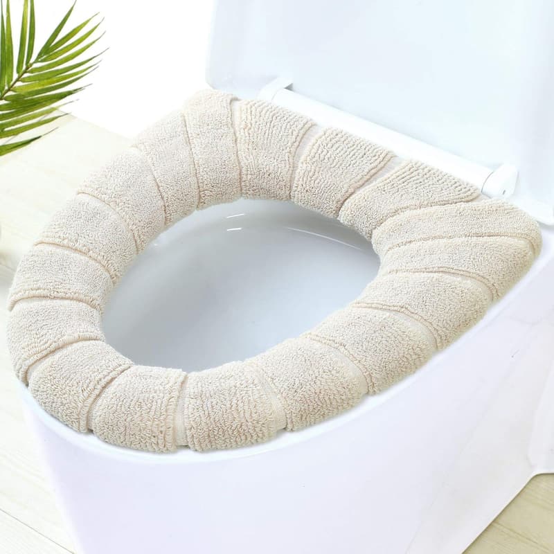 Washable Soft Stretchable Toilet Seat Cover Pads - 3PCS