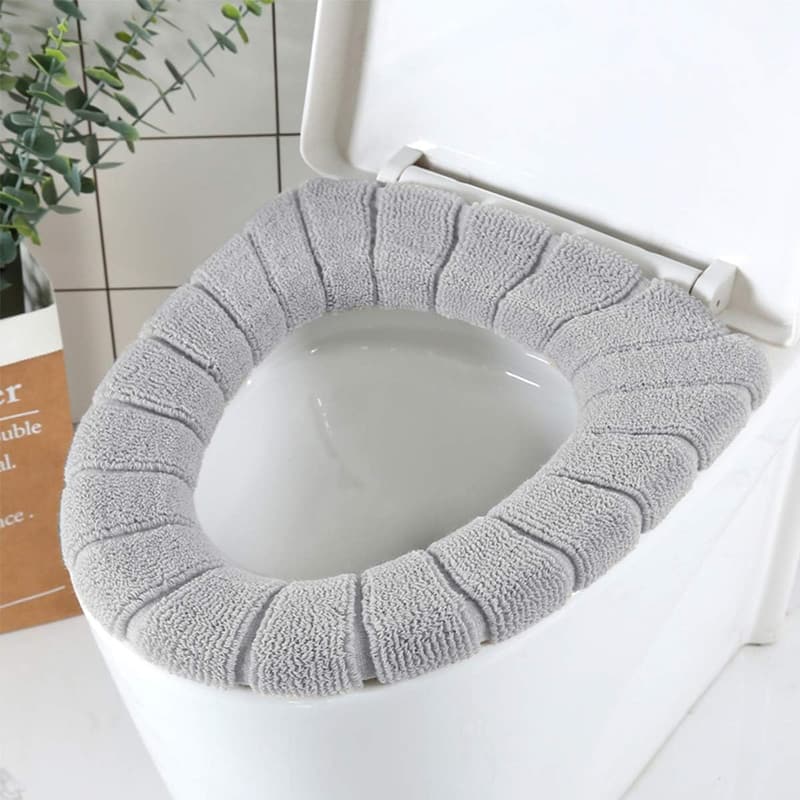 Washable Soft Stretchable Toilet Seat Cover Pads - 3PCS