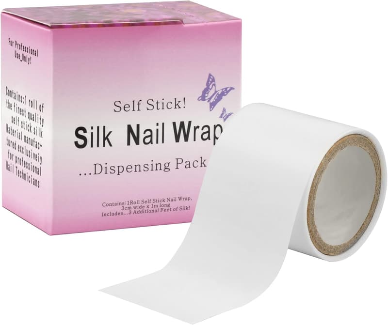 Silk Nail Wraps for Instant Repair - Self-Adhesive Bandage Tape