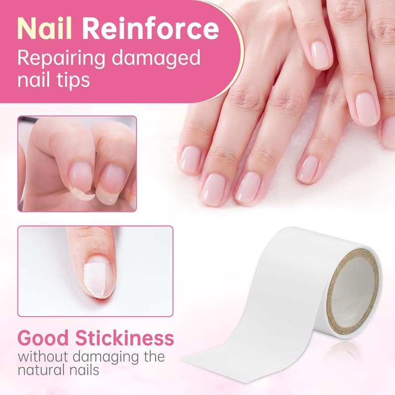 Silk Nail Wraps for Instant Repair - Self-Adhesive Bandage Tape