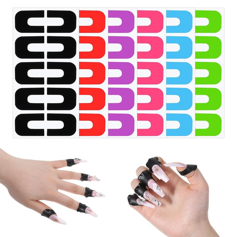 Nail Polish Protector Tape - 120 Pcs Latex Barrier for Nail Art