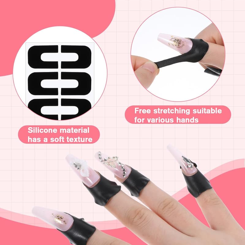 Nail Polish Protector Tape - 120 Pcs Latex Barrier for Nail Art