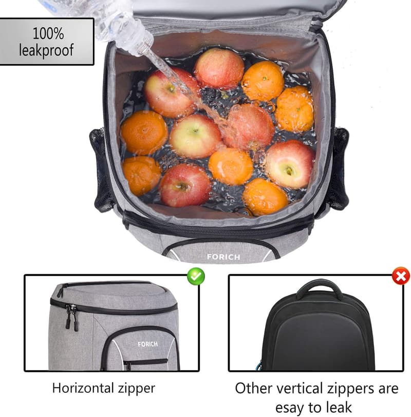 Lightweight Insulated Cooler Backpack - Leakproof for Picnic & Hiking