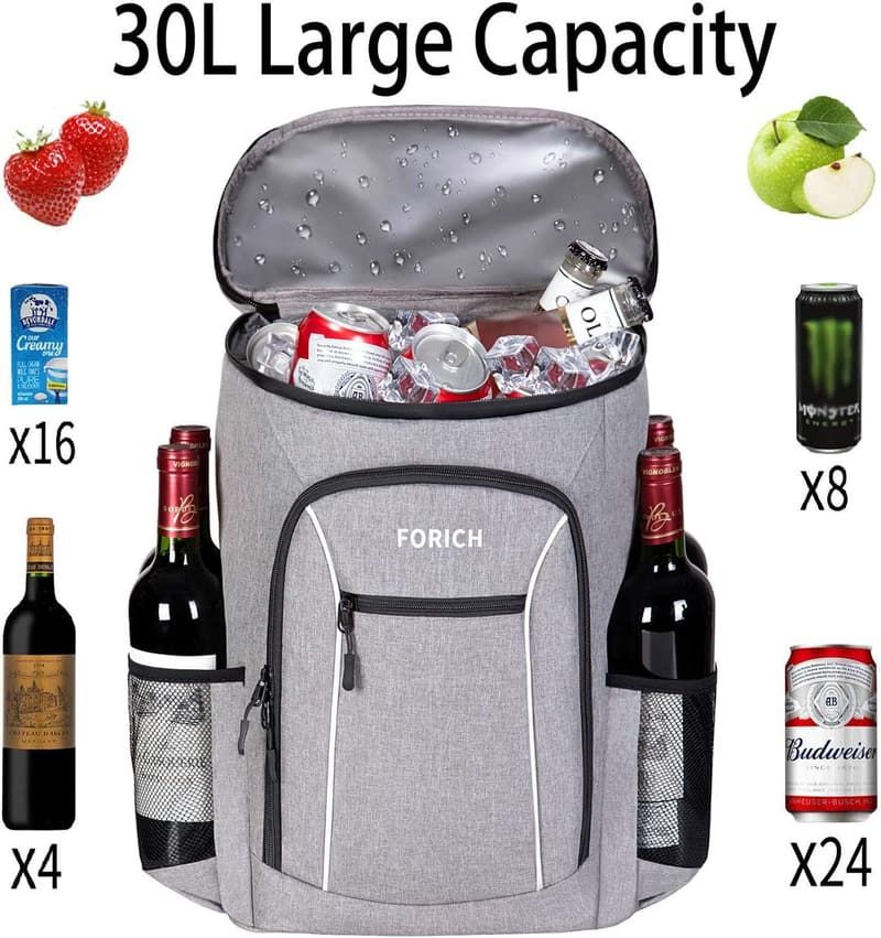 Lightweight Insulated Cooler Backpack - Leakproof for Picnic & Hiking