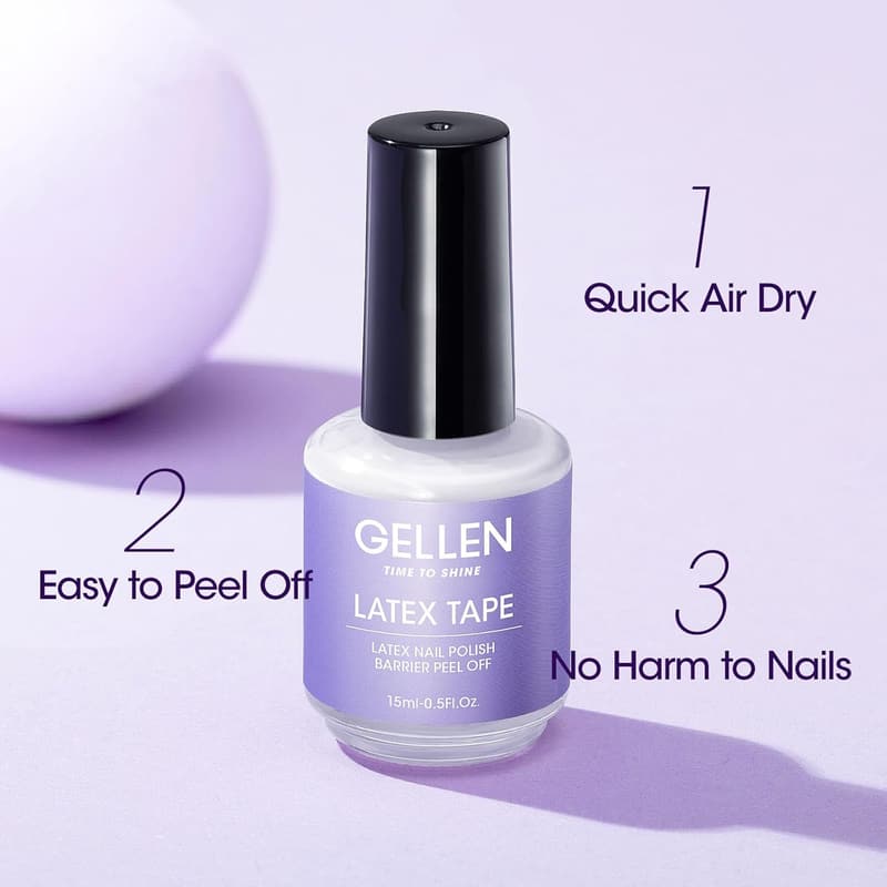 Peel-Off Liquid Latex Nail Guard for Home Manicure - 15ml