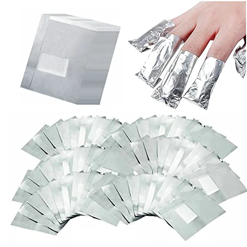 Nail Polish Remover Foil Wraps with Lint-Free Cotton Pads - 400 Pcs