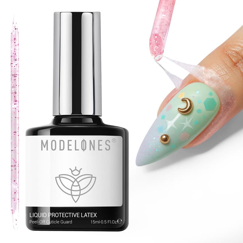 Liquid Latex Nail Polish Barrier - 15ml Peel Off Protector
