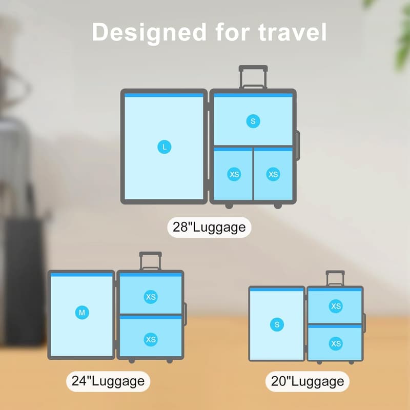 Travel Vacuum Storage Bags with Electric Pump - 16 Pack